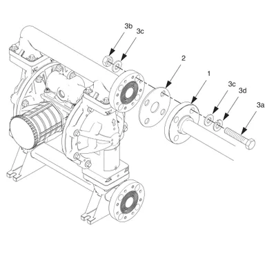GRACO HUSKY 1050 flange kit