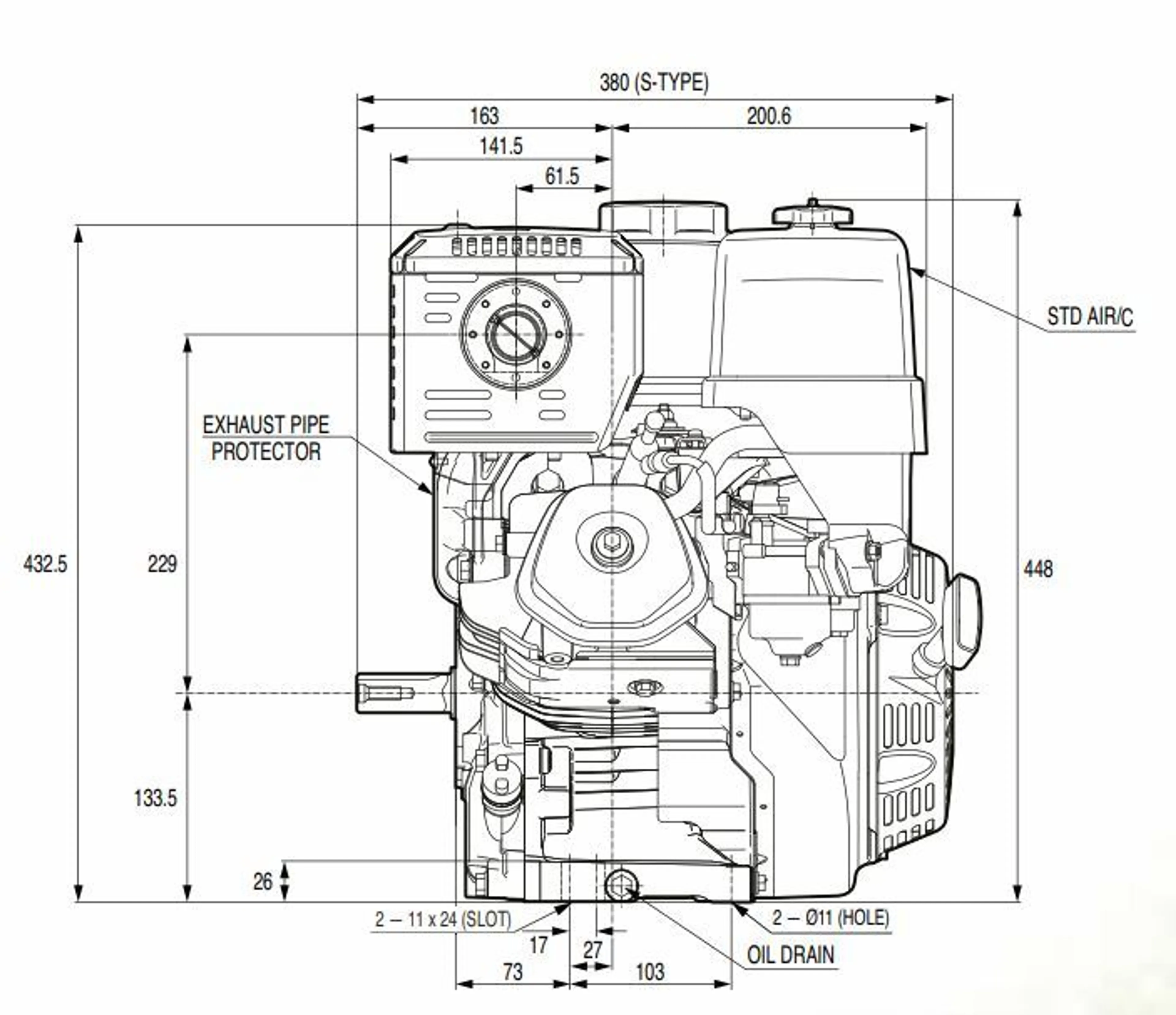 Honda GX390 - Förbränningsmotoraggregat