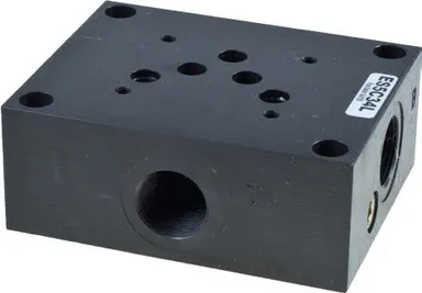 NK-ES5C - Yksipaikkainen pohjalevy Cetop 5, teräs