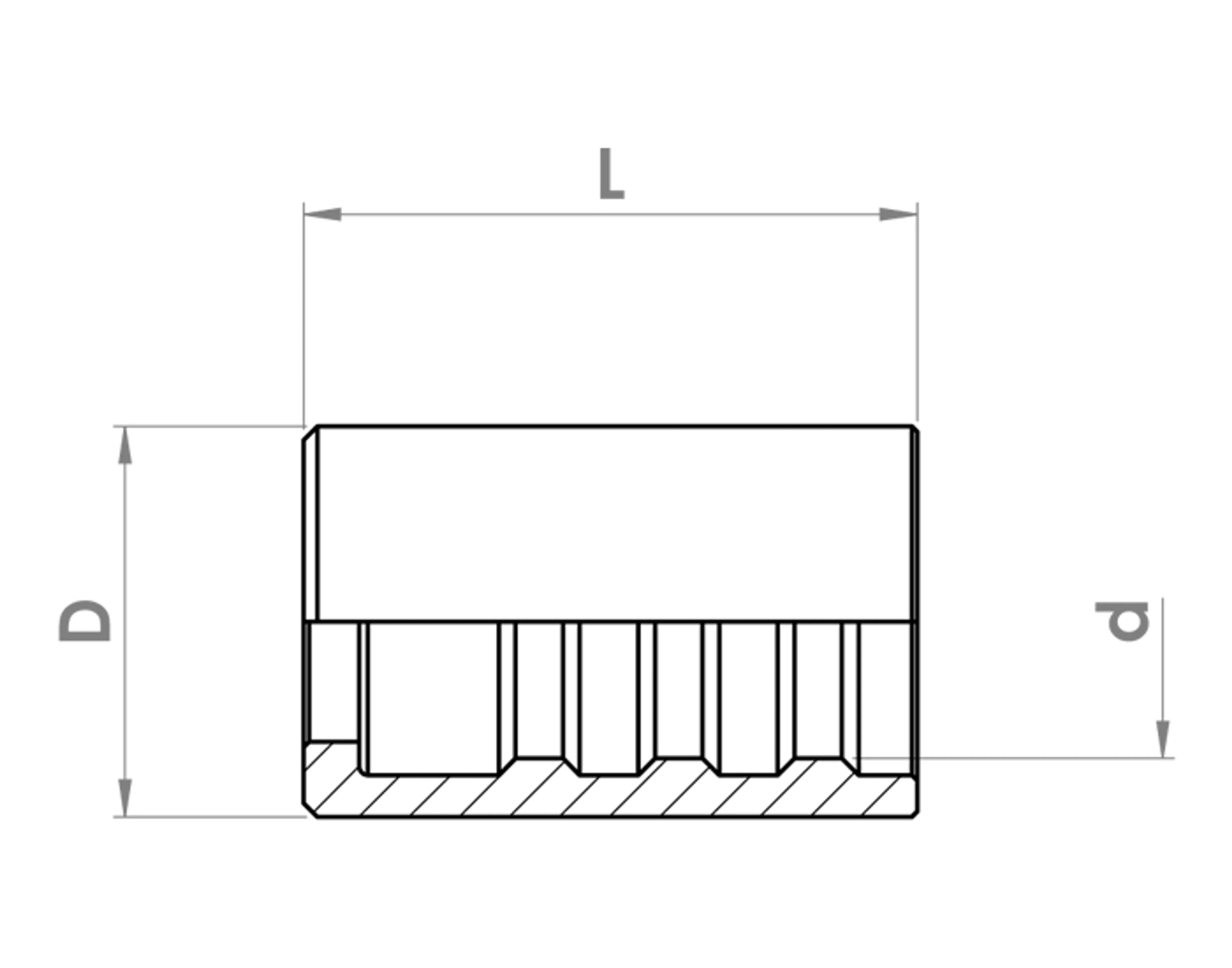 PN-02 - Presshylsa för 4 mm fettslangar
