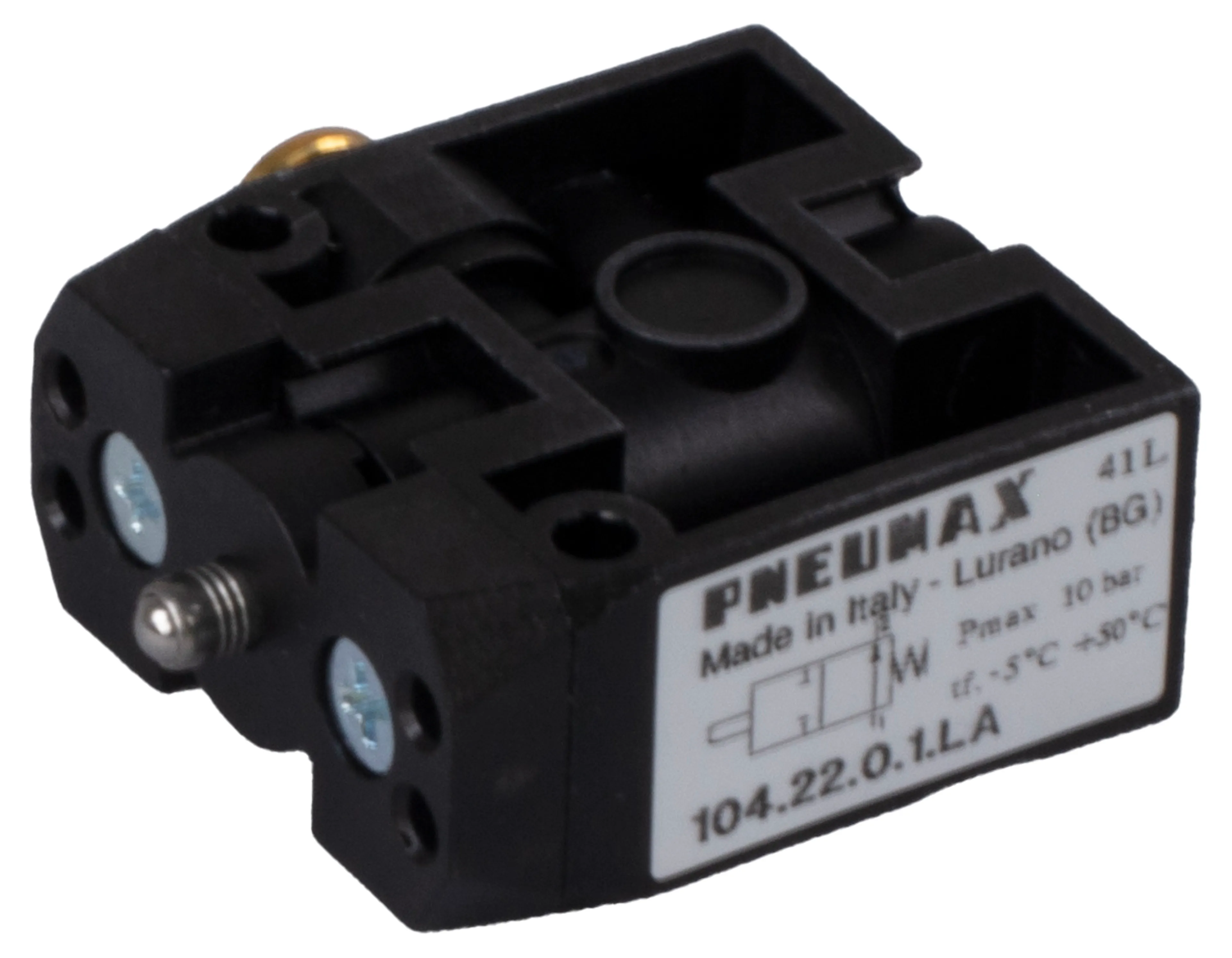 2/2-ventil kolv/fjäder Ø4 Pneumax
