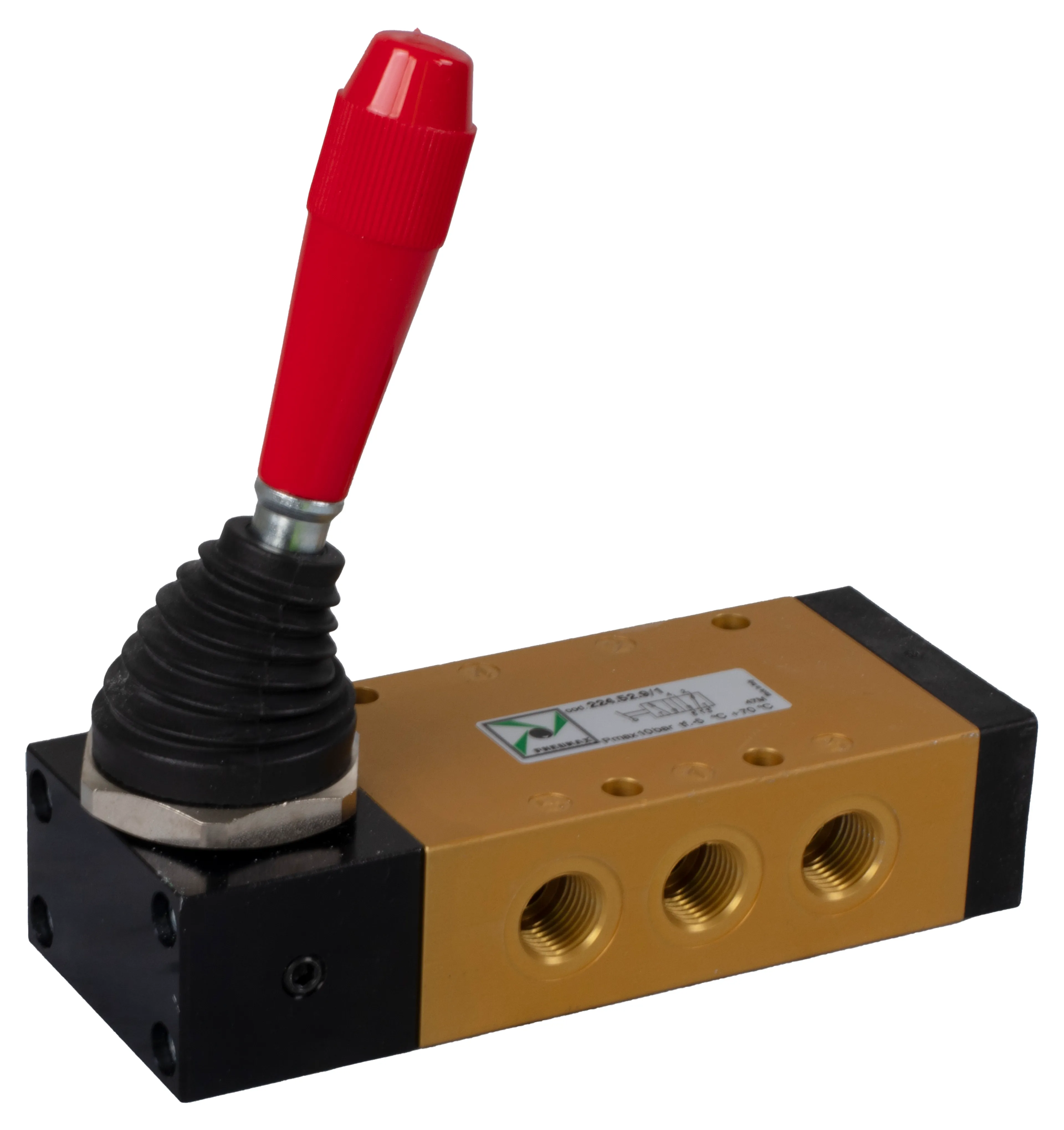 5/2-ventil spak 90° 2 lägen 1/4" Pneumax