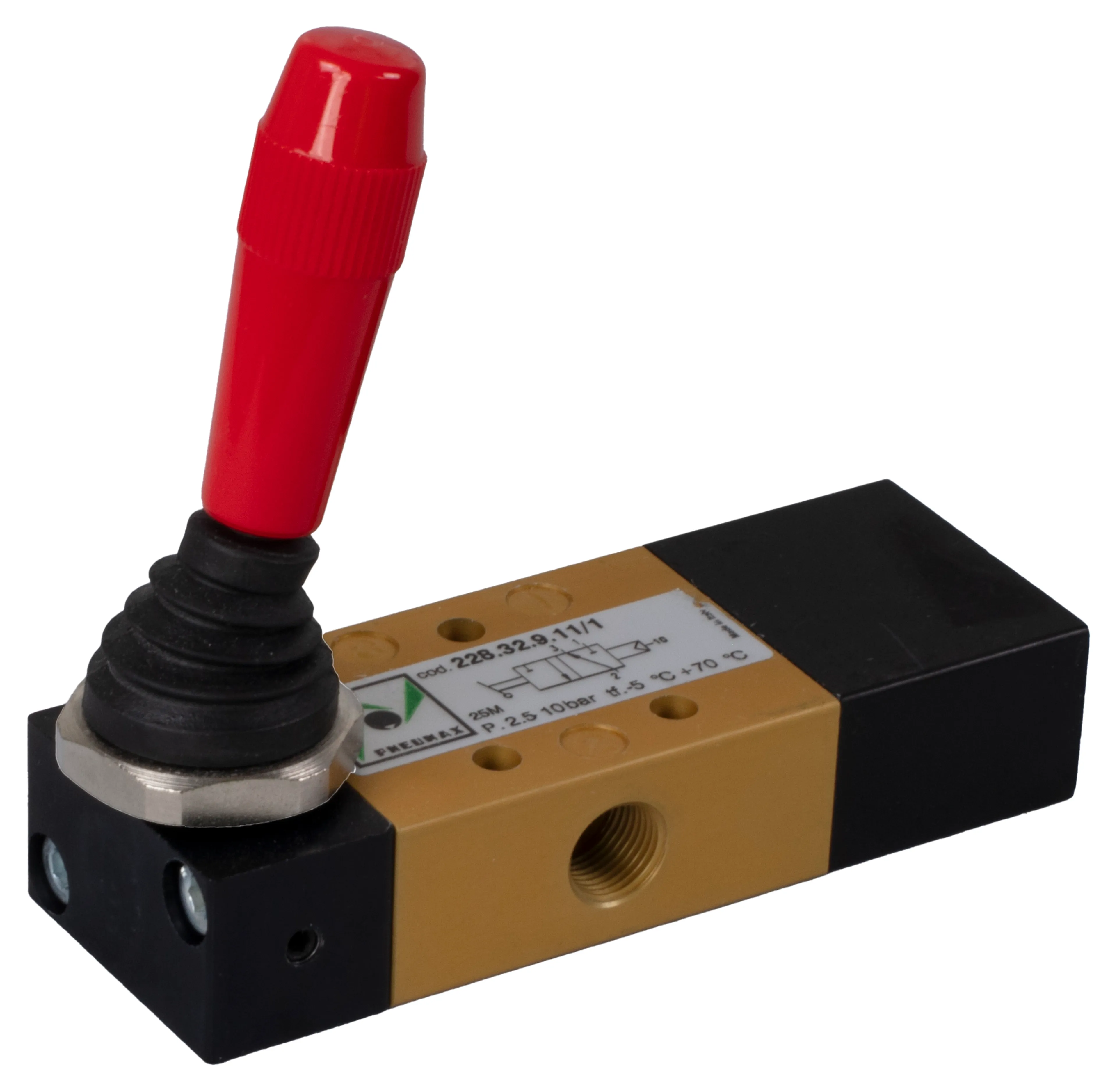 3/2-ventil 90° spak/tryck 1/8" Pneumax