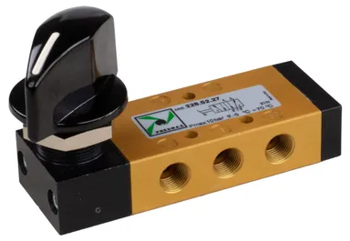 5/2 valve, 2-position rotary knob 1/8" Pneumax
