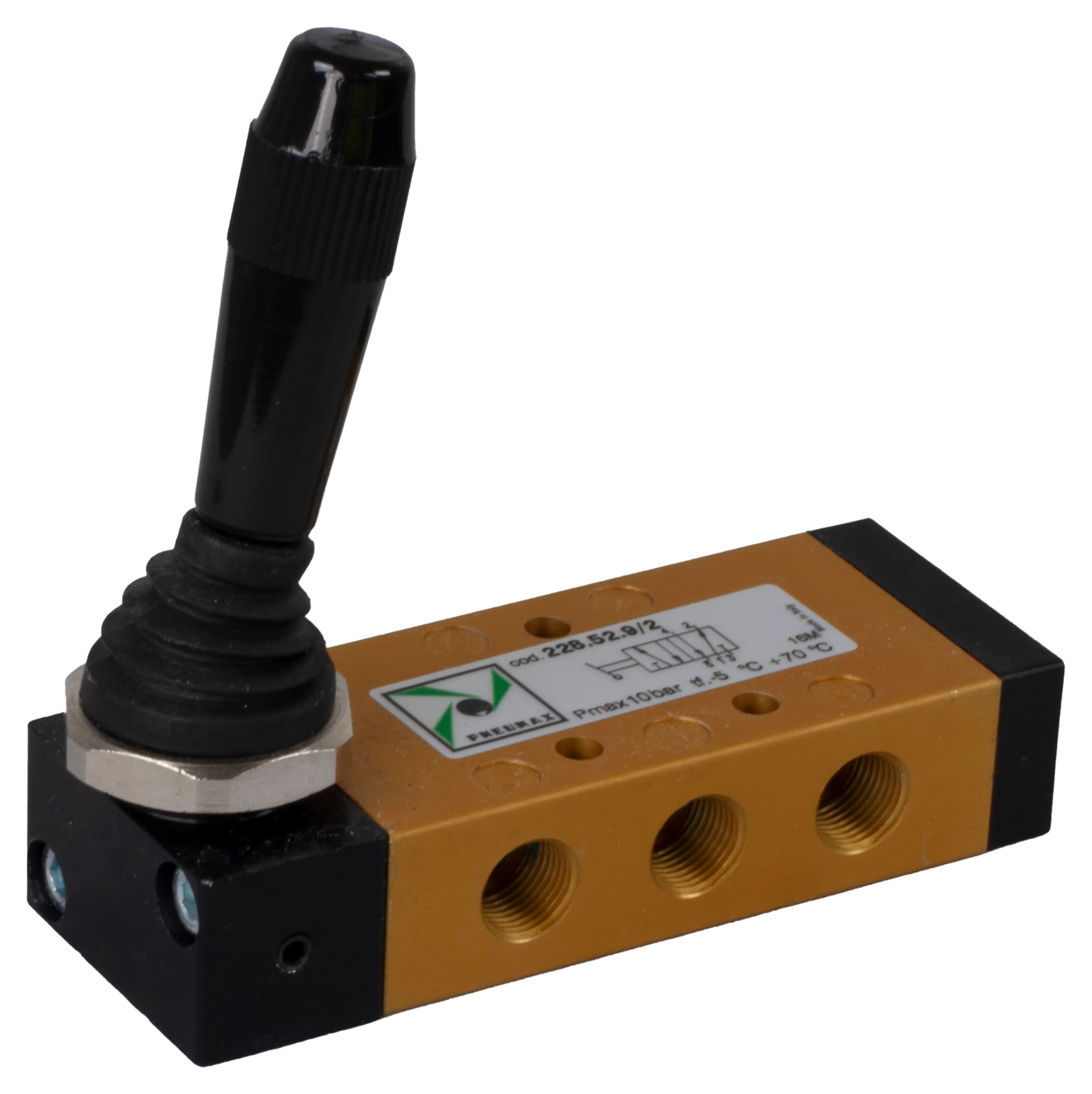 5/2-ventil med spak 2-läges 90° 1/8" Pneumax