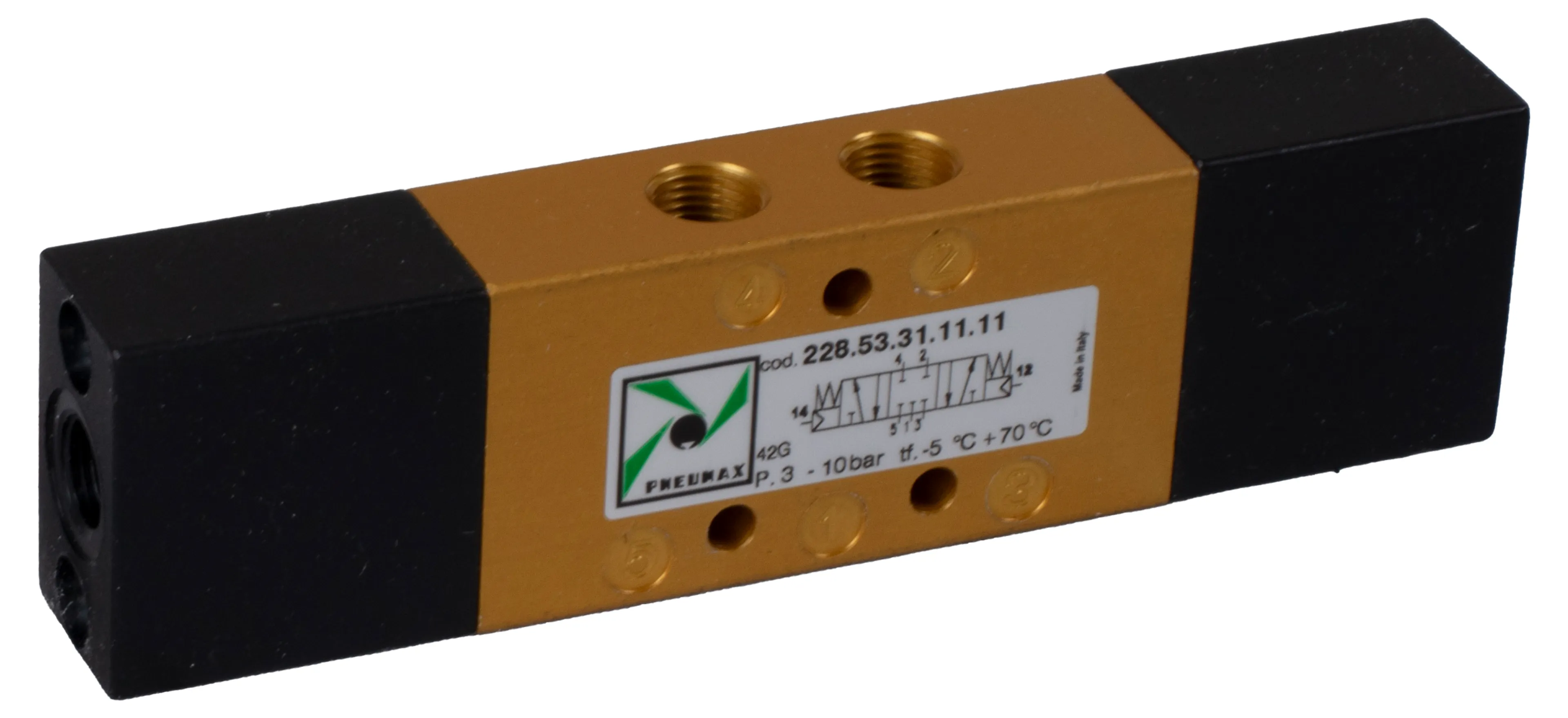 5/3-ventil luft/luft 1/8" Pneumax