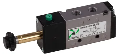 5/2 solenoid valve spring return 1/8" Pneumax