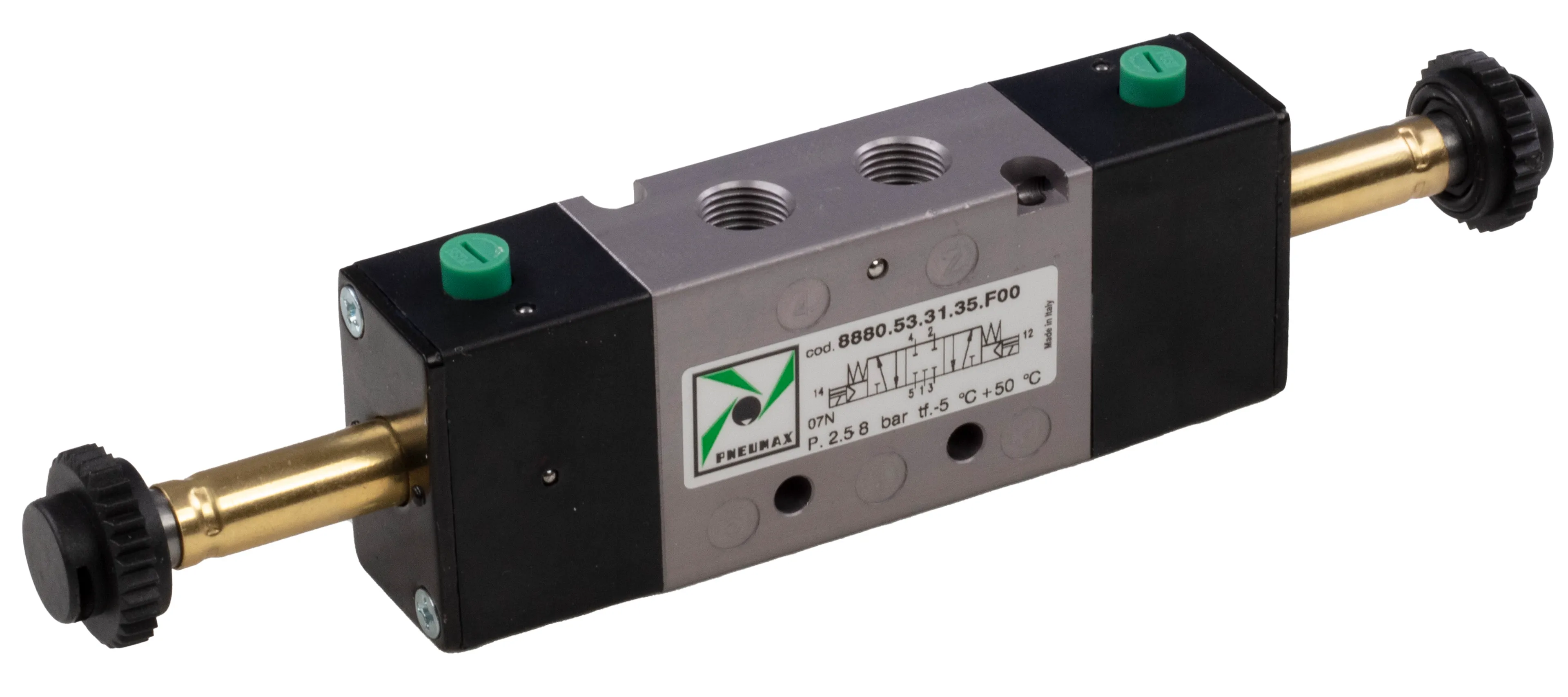 5/3-ventil elstyrd 1/8" Pneumax