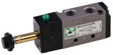 5/2 solenoid valve spring return 1/4" Pneumax