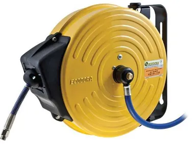 Steel compressed air hose reel 20bar